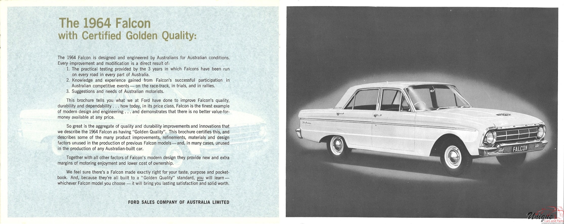 1964 Ford XM Falcon Brochure Page 2